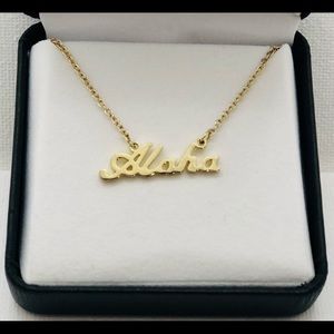 Brand New “ALOHA” Gold Necklace
